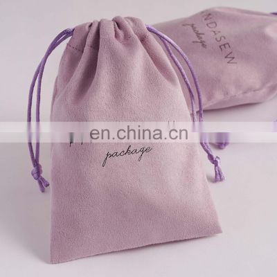 PandaSew Hot Sale Luxury Suede Jewelry Packaging Pouch Gift Bag with Cutom Logo