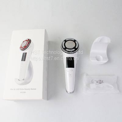 Hot Selling Beauty Instruments Facial Cleansing Hot and Cold Pulse Massager photo-4
