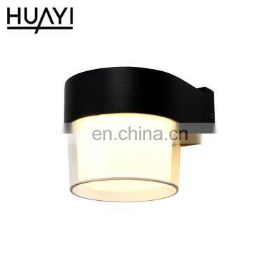 HUAYI New Arrival Bedroom Indoor Decoration Aluminum Acrylic Indoor Bedside LED Wall Lamp