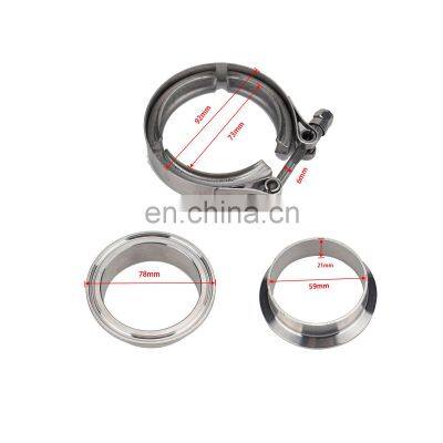 Universal 2.5Inch Steel JDM Exhaust V-band Clamp V-band
