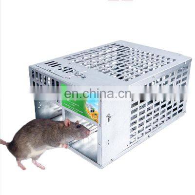 Mouse Live Trap With Iron Cage Small Reusable Humane Metal Rat Catcher Cage