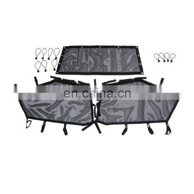 UTV Window Net Rear Right & Left Window Shade Shield Net Cover Roll Cage Mesh Guard Door Scratch Prevention For RZR PRO 2020