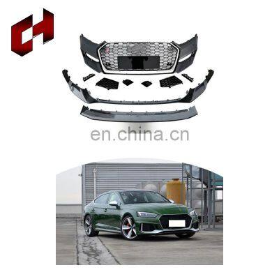 CH High Quality Car Upgrade Bumpers Tuning Mudguard Rear Bumper Reflector Lights Conversion Bodykit For Audi A5 2017-2019 To Rs5