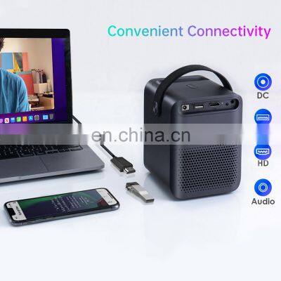 Newest HAKOMINI PL3 Projector 1080P HD LCD Android Mini Smart 4K Portable Outer Projector Home Theater With Google Certification photo-3