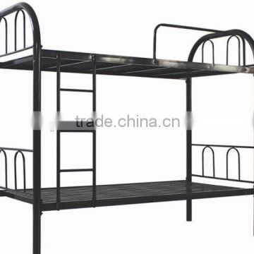 (DL-B1) Strong Black Iron Folding Bunk Bed / Durable Metal Pipe Beds Frame