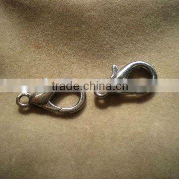 Lobster connector clasps for bag chains