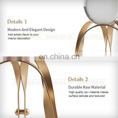 Crystal Ball Golden Base Tabletop Home Decor photo-3