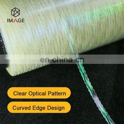 Special Shaped Shiny Laser Hologram Transparent Tear Tape for Cigarette Box Packaging photo-2