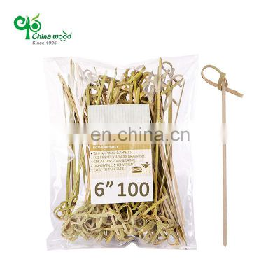 YADA High Quality Fancy Disposable Noshi Bamboo Skewer Bamboo Knot Skewer Bamboo Cocktail Sticks