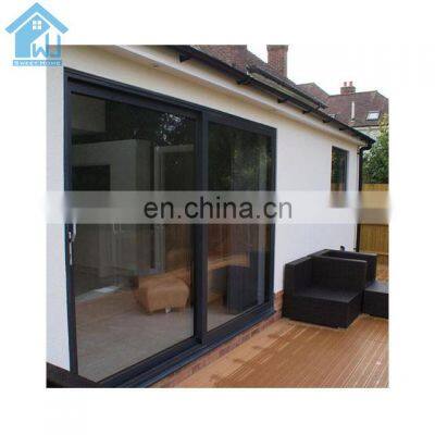 Australian Stanadards Double Glass Door Four Panels Glass Prefab House Villa  Aluminum Patio Exterior Slider Sliding Door