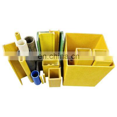 Guaranteed quality reasonable price high strength FRP extruded round tube square tube FRP pultruded profile