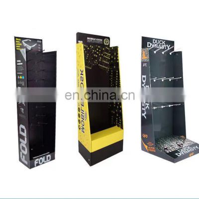 Manufacturer Floor Type Advertising High Quality Cardboard Display Racks Printed Paper Display Cabinet Stand Shelf Counter