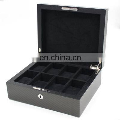 Custom Fancy Gift Fashion Carbon Fiber Luxury Wholes Varnish Expensive Best Quality Wooden Watch Box photo-5