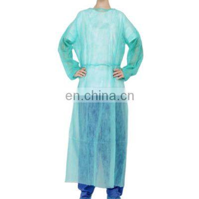 Non-woven PP/PP+PE/SMS Isolation Gown Protective Gown