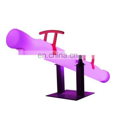 Outdoor Garden Patio Event Party Led Furniture Hanging Moon Swing Chair for Kids Entertainment