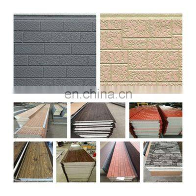 Lightweight Exterior Wall Panel For Prefab Houses 16mm Outdoor Polyurethane Wall Panels PU Sandwich Wall Panel