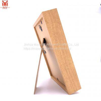 Cheap Price MDF High Quality Photo Frame Walnut Grain Deepen Photo Frame photo-4