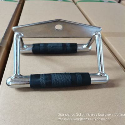 SK-9011 Gym electroplated handle V shape solid bar