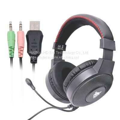 Direct Sale Low Price Headset USB Computer Headphone with Noise Cancellation Microphone for Office HD811