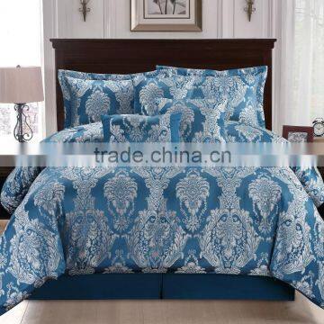 7pcs Hot Sale New Design Turkey Style Low Price Brilliant Blue Bright Color Comforter Sets                        
                                                Quality Choice