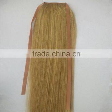 Remy Human Hair Drawstring Ponytail Hair Extension for Black Women photo-4