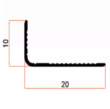 Rectangular edge tile decorative aluminum wire strip aluminum alloy line