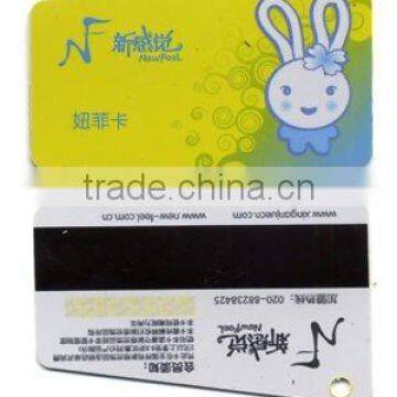 irregular magnetic stripe card