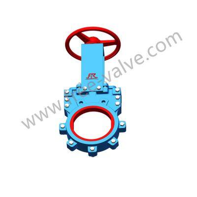 FRZ73PU URETHANE LINED KNIFE GATE VALVES For Abrasive Slurry photo-3