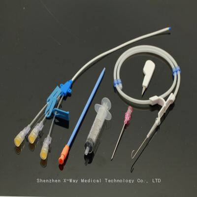 Single Double Triple Lumen Peripherally Inserted Central Venous Catheter Kits, 14G 16Ga 18Ga 20Ga 4F 5F 7F 8F Catheterization CVC Tube photo-5