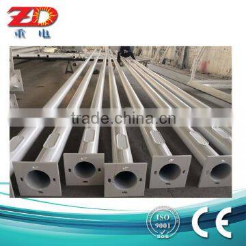 Q235 steel pole for street light with hot dip galvanized