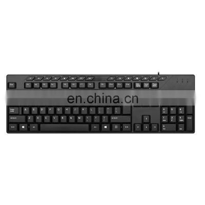 OEM business office game wired laptop desktop keyboard supports customized 104 key keyboard