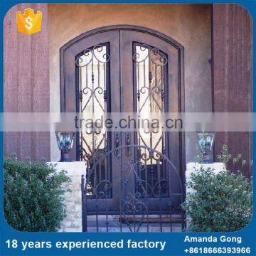 Premium Quality Modern Wrought Iron Security Doors Design photo-5