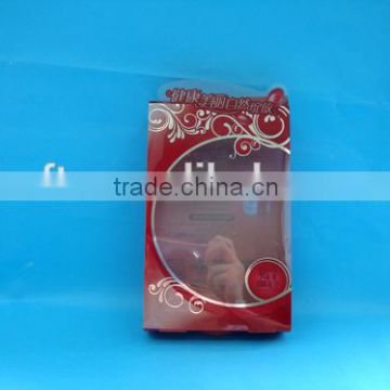 Red plastic cosmetic display box,shampoo display cases