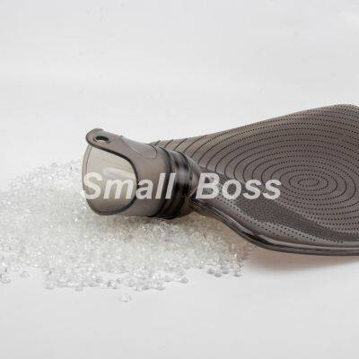 Material flexível de PVC altamente transparente e de baixo odor para sacos de água quente. Granulos compostos de PVC