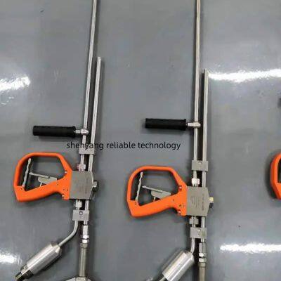 Pistola de spray de 1500 bar de acero inoxidable. Pistola de agua industrial para eliminación de óxido. Pistola de desborde de alta presión