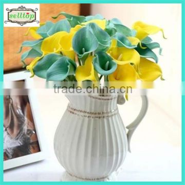 Hot sell 35cm mini pu real touch calla lily flowers