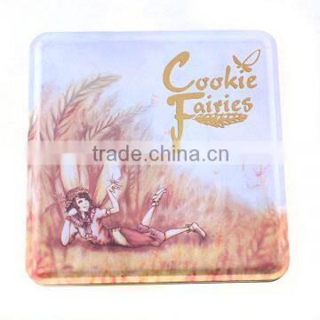 Embossed Cookie Tin Box Square Metal Tins Wholesale