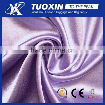 50D 75D satin material garment home textile fabric 100% polyester wedding dress fabrics