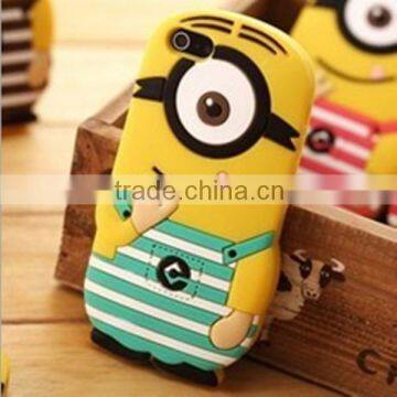 Hot Despicable Me 3d Silicone Cellphone Case for iPhone 4 4s Silicone Back Case