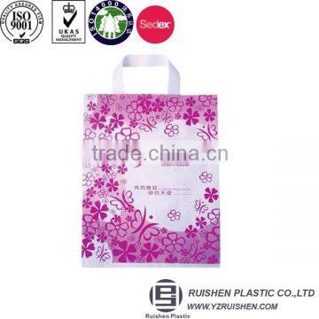 HDPE Plastic Shopping Bag For Promotion, Loop Handle Bag With Printing, Hot Sale Loop Handle Bag