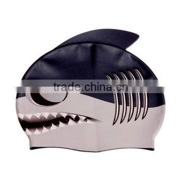 lovely shark children swimming caps