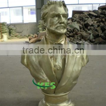 Bronze exotic gentleman bust sculpture