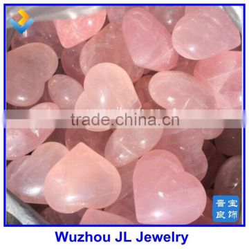 2015wholesale carving natural heart shaped crystals for pendant gifts love crystal