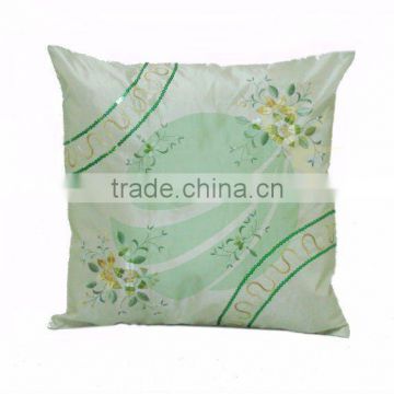 100% polyester Taffeta sequins embroidery cushion cover houseware household textile