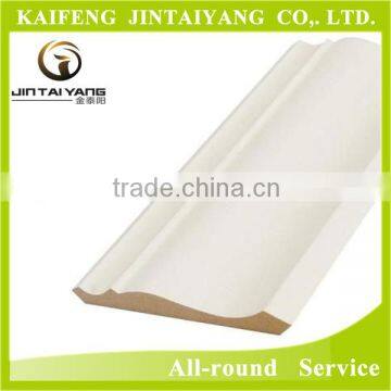 White primed wood moulding