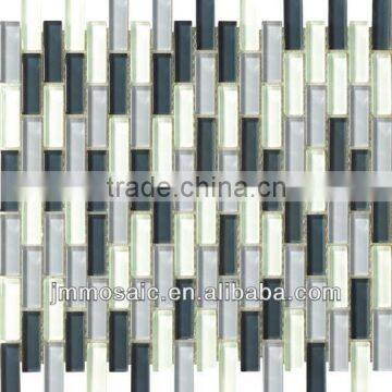 15x48mm Crystal Glass Mosaic-Cheap Glass Mosaic