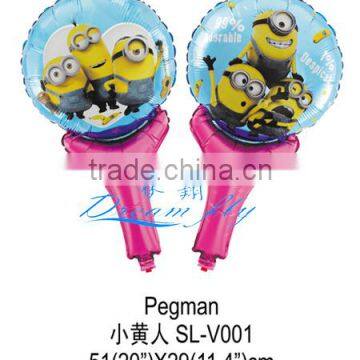 Minion balloon cheer stick