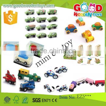 EN71 hot sale toy vehicle wooden mini car toy OEM/ODM educational mini car toy for children