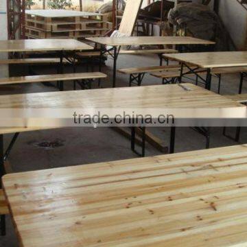 FSC wooden beer table set