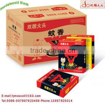 Hot sandalwood smoke free black mosquito coil from China electric mosquito racket